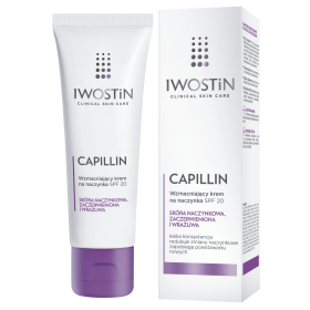 Iwostin Capillin Wzmacniający krem na naczynka SPF 20 - 40 ml LEKKA KONSYSTENCJA